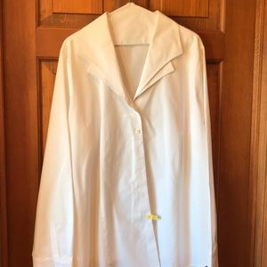 White cotton dress shirt